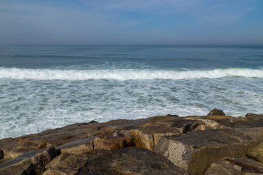 Portekiz, Aveiro yakınlarında güzel boş bir sahil.