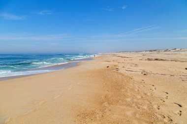 Portekiz, Aveiro yakınlarında güzel boş bir sahil.