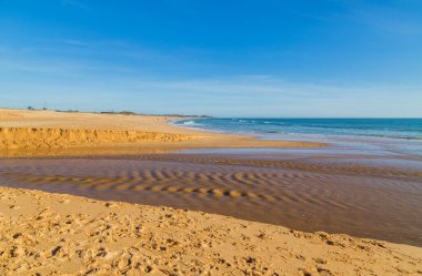 Algarve, Lagoa, Portekiz 'deki güzel sahil.