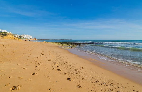 Kustklippor Algarve Lagoa Portugal — Stockfoto