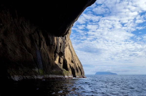 Caverna Oceânica Ilha Das Flores Açores Portugal — Fotografia de Stock