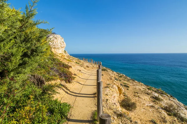 Pobřežní Útesy Algarve Lagoa Portugalsko — Stock fotografie