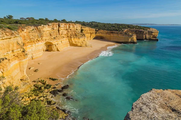 Ondas Famosa Praia Praia Marinha Esta Praia Faz Parte Famosa — Fotografia de Stock