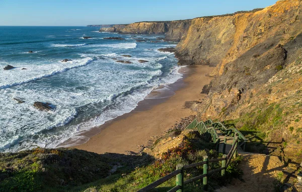 Atlantic Isolated Beach Alentejo Portugal — Stock Photo, Image