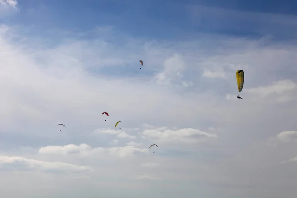 Portekiz Kuzeyinde Caldelas Portekiz Aboua Kupası Paragliding — Stok fotoğraf