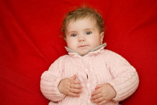 Portrét mladé baby — Stock fotografie