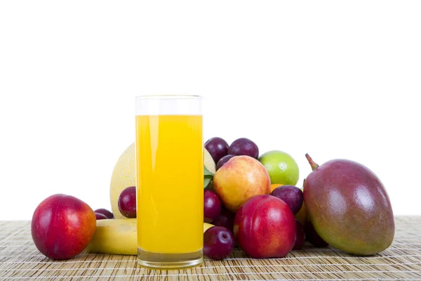 Frutta e succo di frutta — Foto Stock