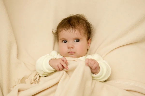 年幼的婴儿肖像 — 图库照片