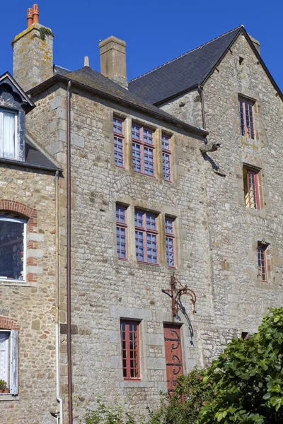 Mont saint-michel houses — Stock Photo, Image