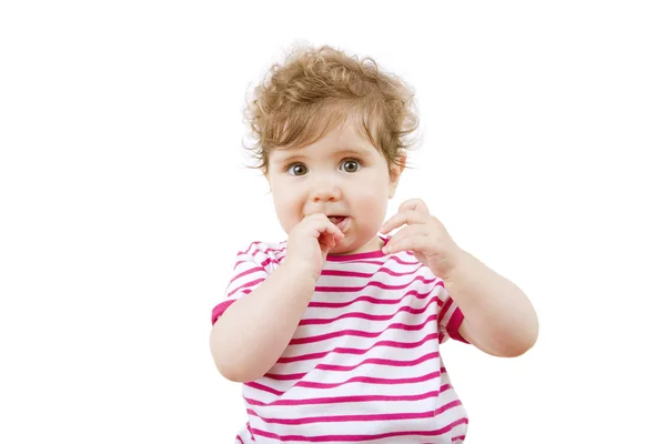 Retrato de bebê jovem — Fotografia de Stock