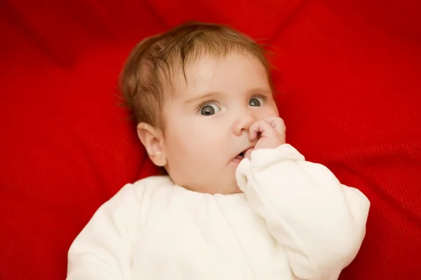 Retrato de bebê jovem — Fotografia de Stock