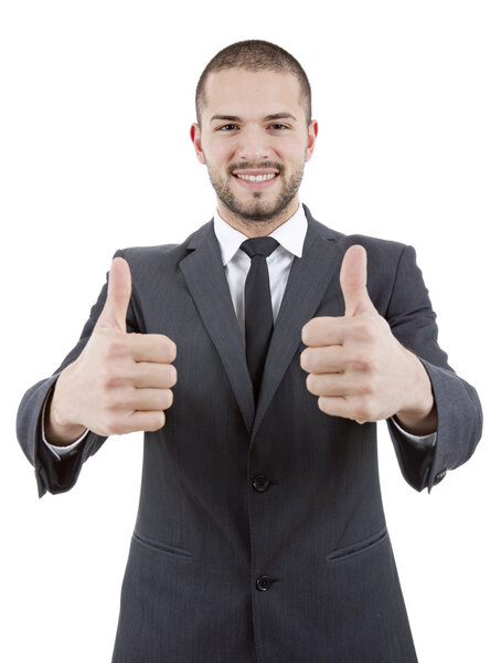 businessman thumb up