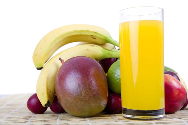 Fruits and juice — Stock Photo, Image