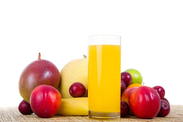Fruits and juice — Stock Photo, Image
