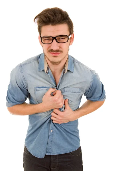 Chest pain — Stock Photo, Image