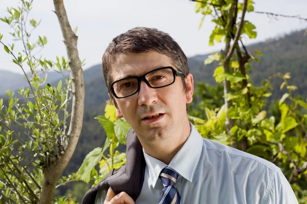 Handsome stepmom outdoor glasses