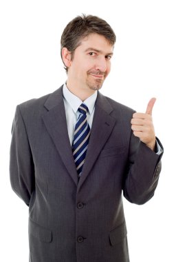 işadamı başparmak yukarı