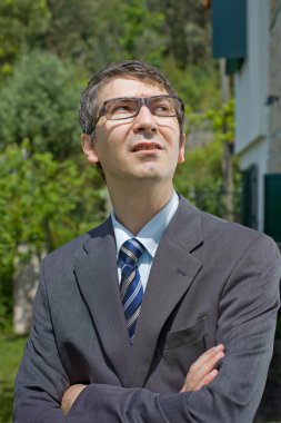 iş adamı, düşünüyor