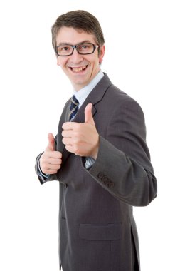 işadamı başparmak yukarı