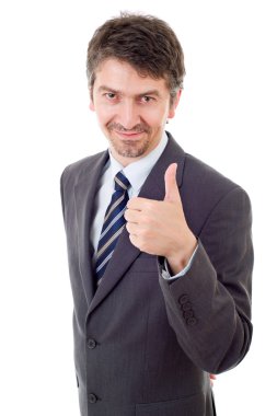 işadamı başparmak yukarı