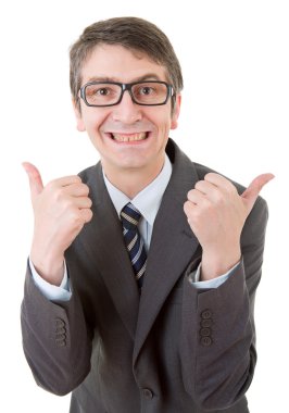 işadamı başparmak yukarı