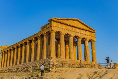Agrigento, Sicilya, İtalya: Agrigento, Sicilya 'daki Antik Konkordiya Tapınağı, Tapınaklar Vadisi, UNESCO Dünya Mirası