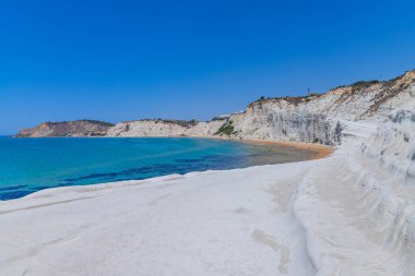 Scala dei Turchi Plajı (Türklerin Merdivenleri) Sicilya, İtalya