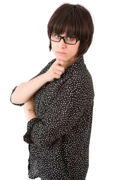 Beautiful young woman thinking — Stock Photo, Image