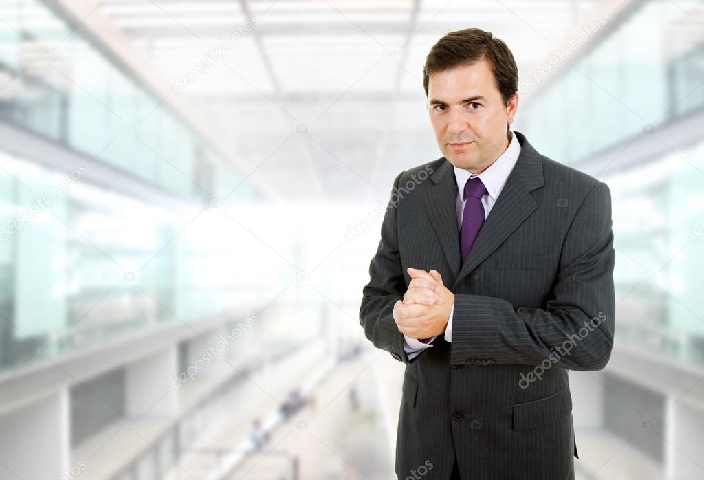 young business man portrait at the office