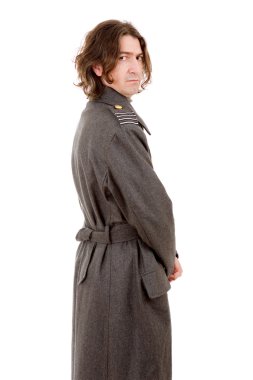 Rus askeri, studio resim olarak giyinmiş genç adam