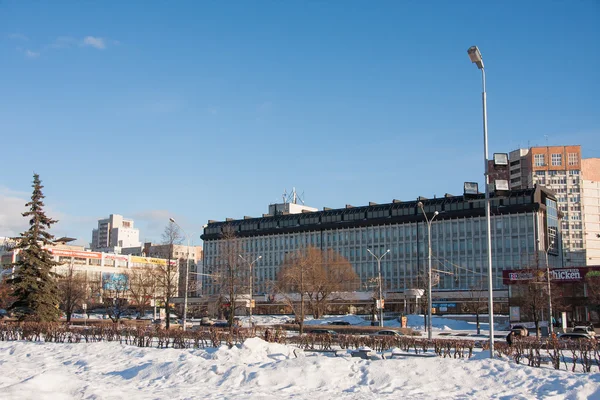 PERM, RUSSIA - March 13, 2016: City winter landscape — Stock Photo, Image