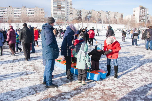 Perm, Rusya Federasyonu - 13 Mart 2016: Çocuk competiti içinde katılmak