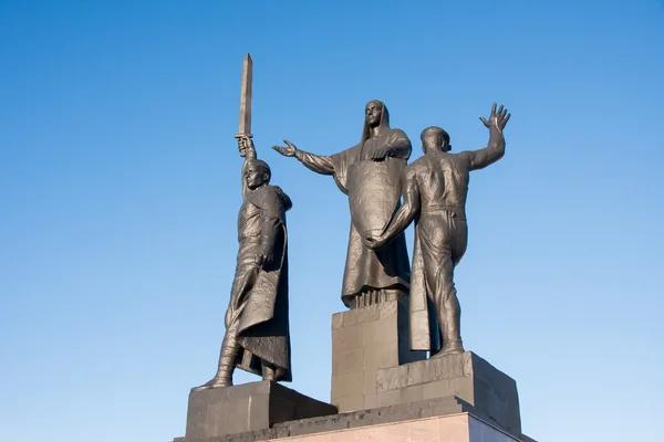 PERM, RUSSIA - March 13, 2016: Monument to the Heroes of the fro — Stock Photo, Image