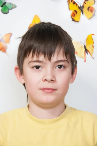 Portrait of the serious boy — Stock Photo, Image