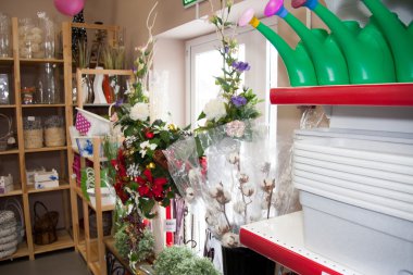 Perm, Rusya - Mart 04.2016: Dekoratif çiçek ve economi