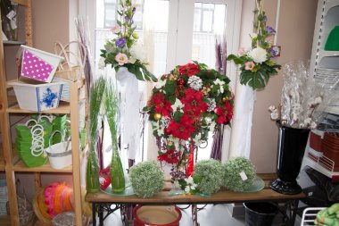 Perm, Rusya - Mart 04.2016: Dekoratif çiçek ve economi