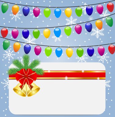 Noel şenlikli posta ve çelenk