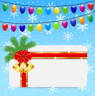 Noel şenlikli posta ve çelenk