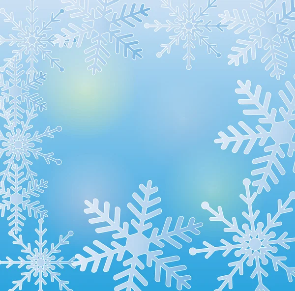 Святковий різдвяний фон зі сніжинками — стоковий вектор