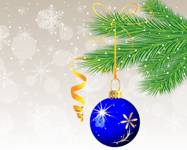 topu ile şenlikli Noel arka plan