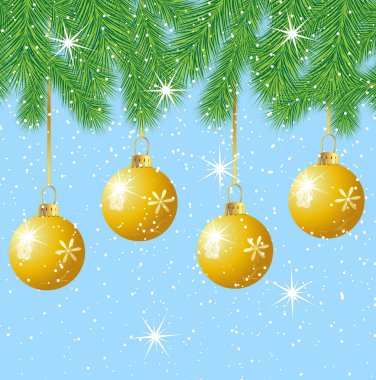 Festival mermerler ağaç dallarında asmak