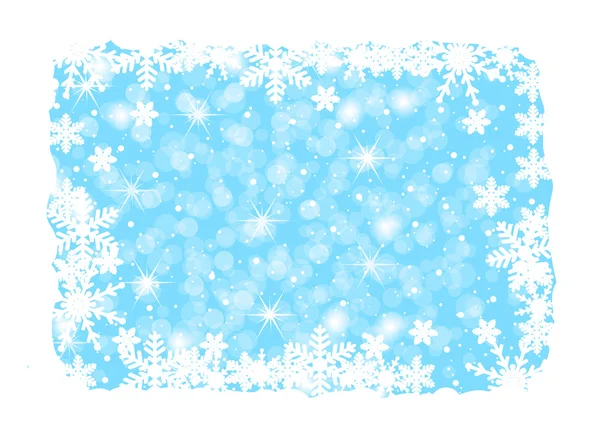 Fond de Noël avec flocons de neige — Image vectorielle