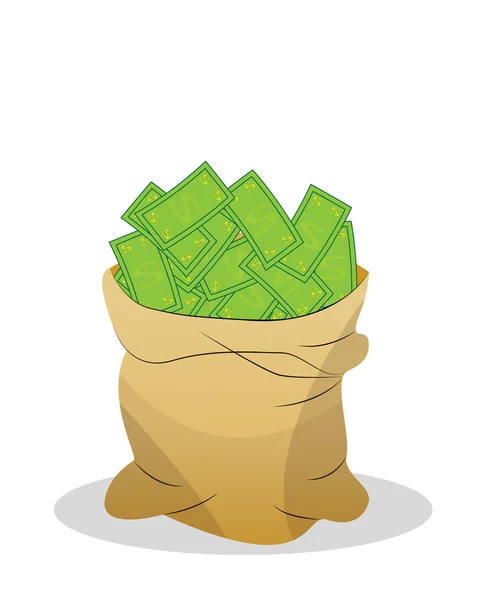 A bag of money — Stock Vector