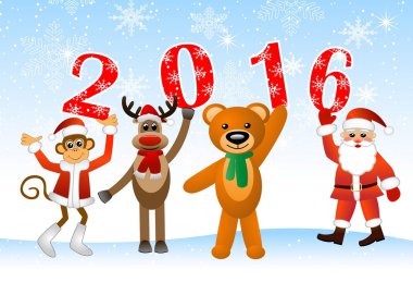 Noel Baba ve hayvan sayıları 2016 holding