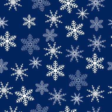 kar taneleri ile sorunsuz Noel arka plan