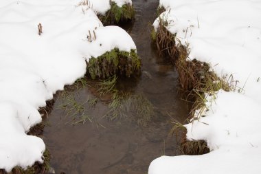 streamlet kış ahşap