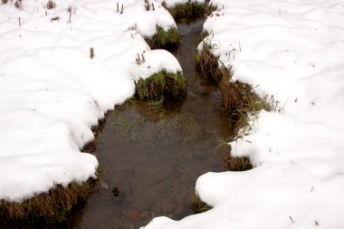 streamlet kış ahşap