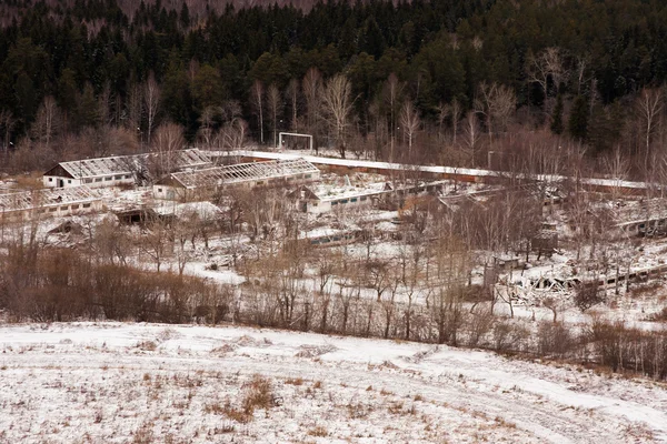 Perm, Russland - 31. Oktober 2015: die Stadt Perm, die zerstörte Stadt — Stockfoto