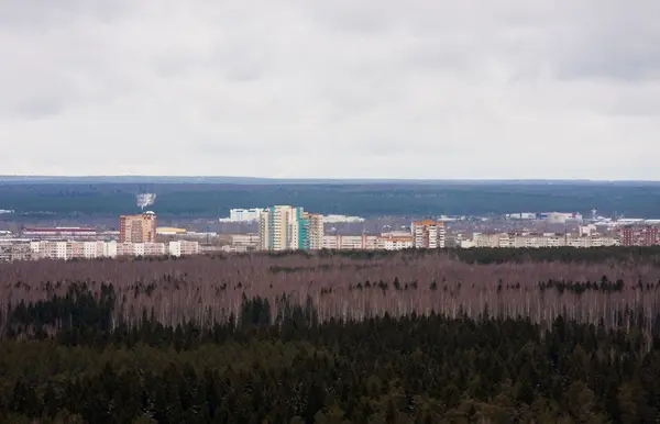 Perm, Oroszország, október 31.2015: a panoráma a város a dauer — Stock Fotó