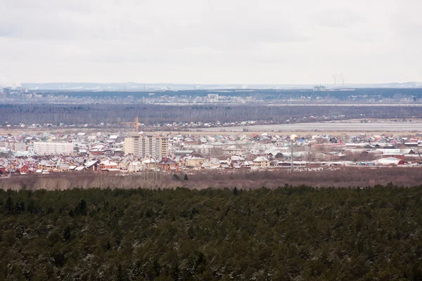 Perm, Rússia, 31 de outubro de 2015: o panorama da cidade de Perm — Fotografia de Stock